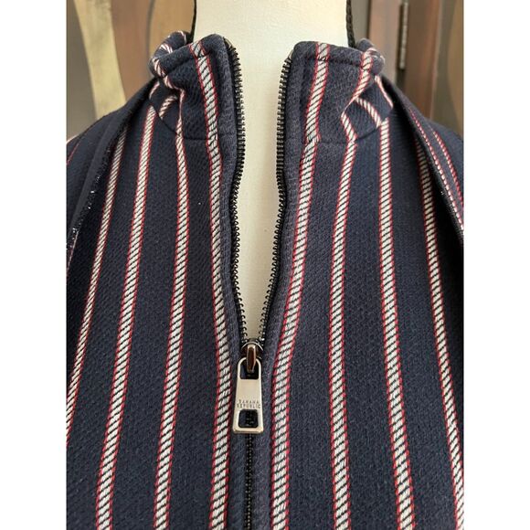 Banana Republic red, white and navy stripe jacket with bow tie. Size 6. - Picture 3 of 12